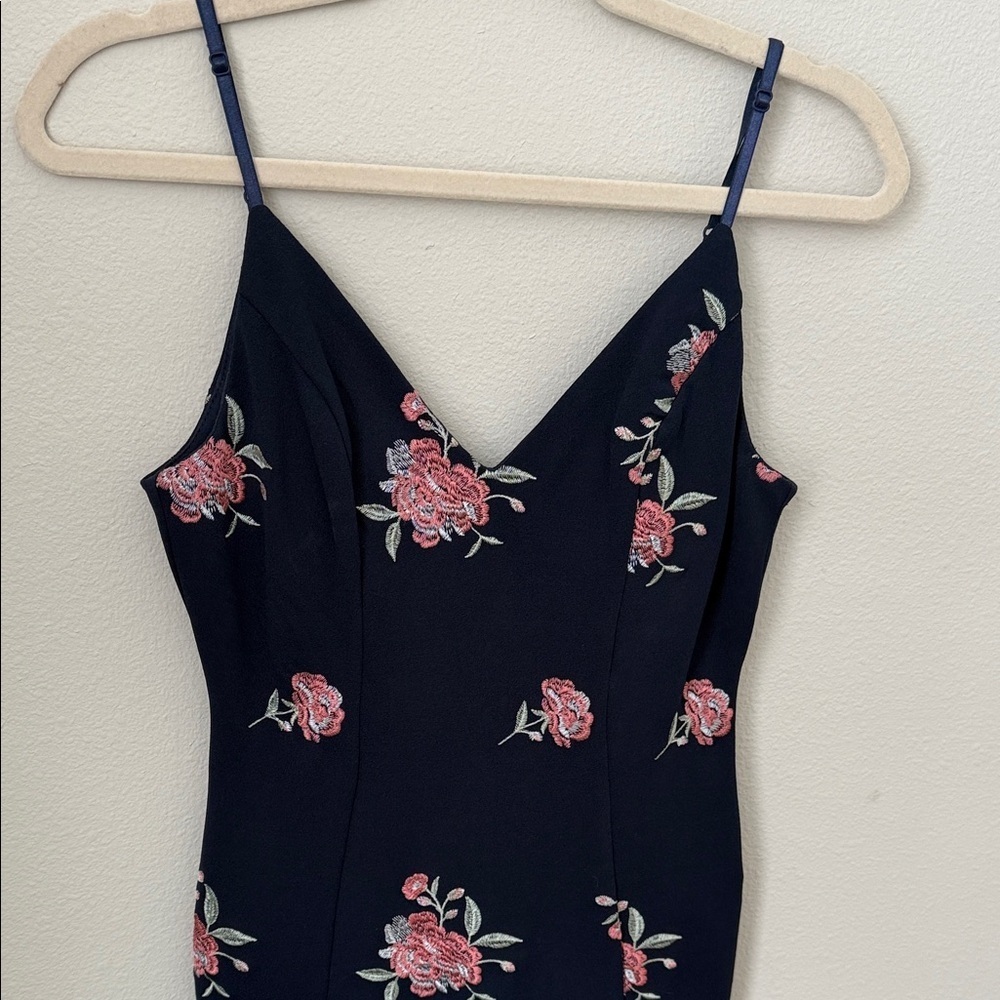 Spring Wedding Dress Honey and Rosie Floral Navy Dress Small - Picture 2 of 6
